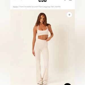CSB Form Invisible Scrunch Flare Leggings Tall M